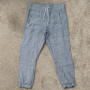 Athleta Light Denim Joggers with Drawstring